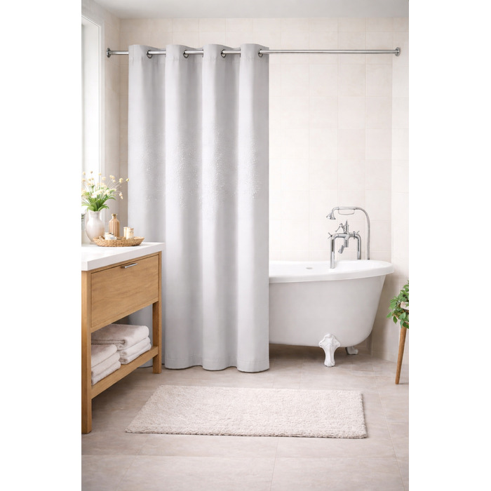 Текстильна штора для ванни NOW-ART, 200 x 220 см