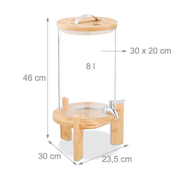 Relaxdays Beverage Dispenser for Cold & Hot Drinks
