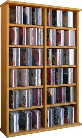Медіашкаф VCM Ronul для DVD/CD, дерев'яний, стелаж для зберігання, 6 кольорів