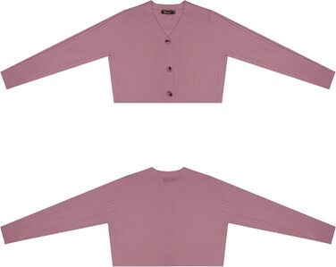 Кардиган жіночий з довгим рукавом, однотонний, на ґудзиках, болеро, в'язаний (Lupine, M)