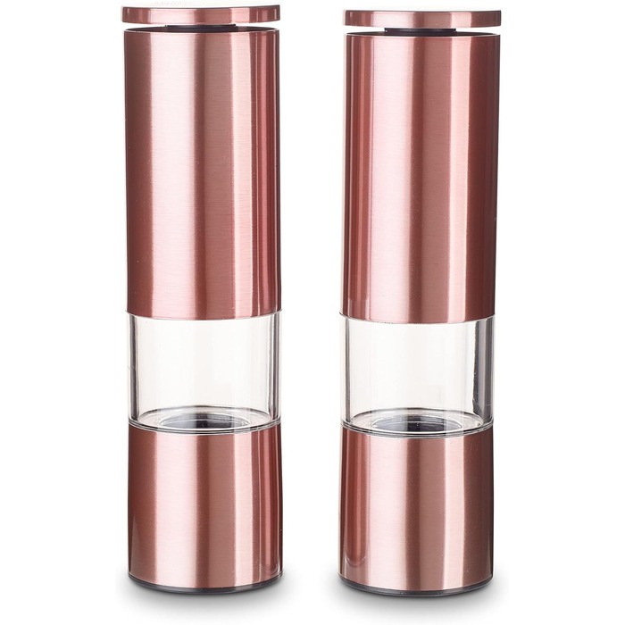 Набір з 2 мельниць для спецій Echtwerk: сіль та перець з нержавіючої сталі, ручний млин, керамічний механізм, мідна серія