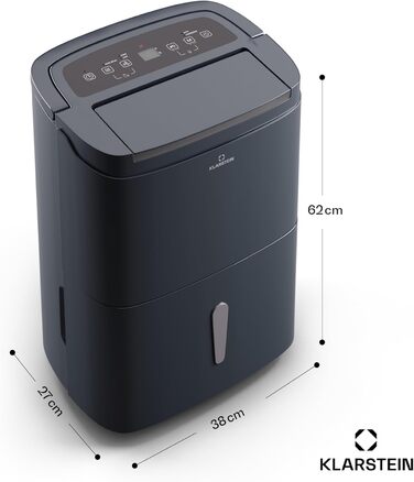 Електричний осушувач повітря Klarstein, очищувач повітря для дому, ванної кімнати, підвалу. Компактний, ефективний, для квартири та спальні.
