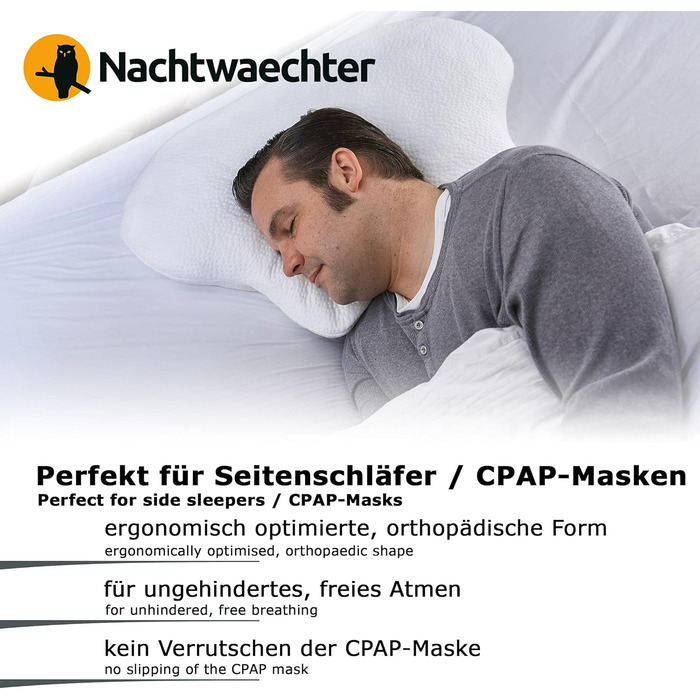 Night Watcher Sleep Vest & Side Sleeper Pillow LINA - Anti-Snoring Set for Healthy Sleep (L/XL)