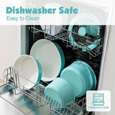 SENSARTE 17-Piece White Nonstick Cookware Set - Induction, Dishwasher & Oven Safe