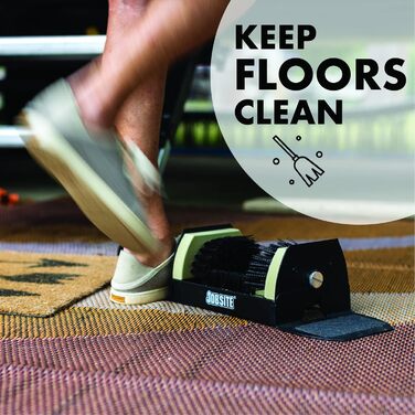 JobSite Extra Wide Boot Cleaner - No Mounting Required - Weather-Resistant, Durable Document