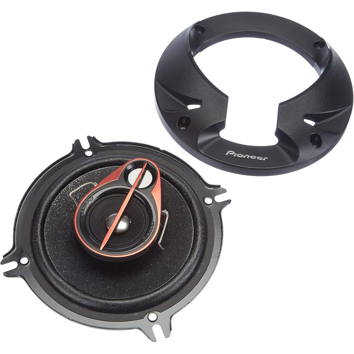 Автомобільна коаксіальна акустика Pioneer TS-R1350S 13 см, 3-смугові динаміки, 2 шт, 250 Вт, IMPP мембрана, монтажна глибина 47 мм, з решіткою