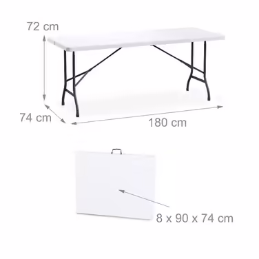 Relaxdays folding garden table