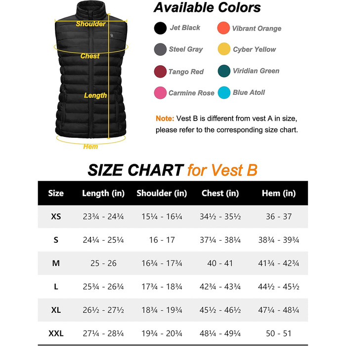 Жіночий теплий пуховий жилет itte Donkey Andy для туризму, подорожей та повсякденного носіння (Verdünner Schwarz, XS)