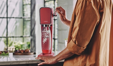 Сифонізатор для води SodaStream Art, червоний, 1 пляшка у комплекті