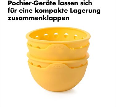 Ручний міксер OXO Good Grips з нержавіючої сталі, вінчик для збивання яєць (набір для приготування яєць пашот)