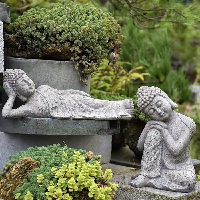 MagiDeal Sleeping Buddha Statue Home Decoration Sculpture Gift, Bring and