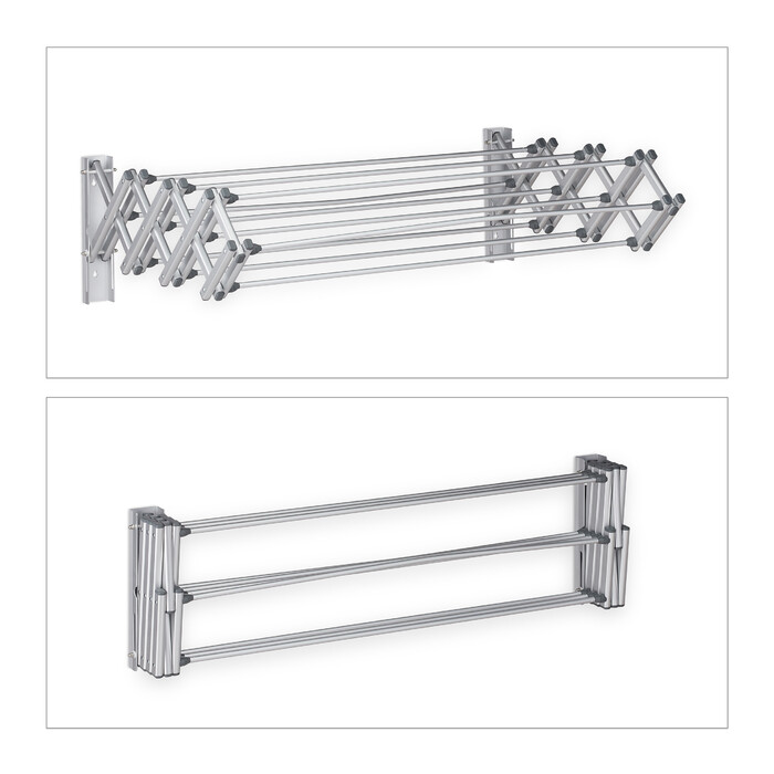 Relaxdays Clothes Rail Wall Mount