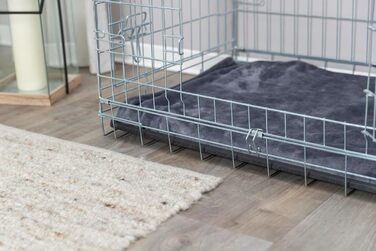 Тріксі Клітка для собак Home XL – 116 × 86 × 77 см, розкладна переноска з 2 дверцятами та засувами, цинкова транспортна клітка зі стабільною піддоном для дому та подорожей