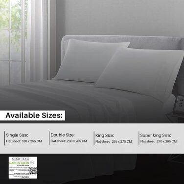 Divine Textiles® Sheet Set with 400 Thread Count, Hotel Quality, White, Super King