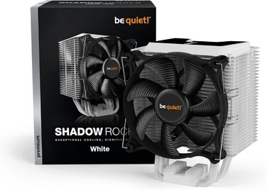 Кулер для CPU be quiet! Shadow Rock 3 White, 160W TDP, 135mm вентилятор, HDT, 4x Heatpipe, Slim Design