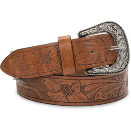 Жіночий/Чоловічий Ремінь Cowboy з Регульованою Пряжкою в Стилі Західного Дикого Заходу - для Джинсів, Штанів, Суконь. Розмір 30-39 (107 см)