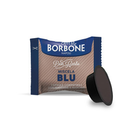 Капсульна кава Caffè Borbone Don Carlo Blaue Mischung (Синя суміш), сумісна з Lavazza A Modo Mio, 100 капсул для домашніх еспресомашин