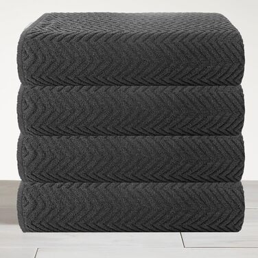 Рушники Casa Copenhagen Bora Bora: комплект з 4 шт. з бавовни, 76x152 см, для басейну, душу та пляжу. Яскраві кольори: рожевий, червоний, жовтий, блакитний (сірий). Дизайн Данії.