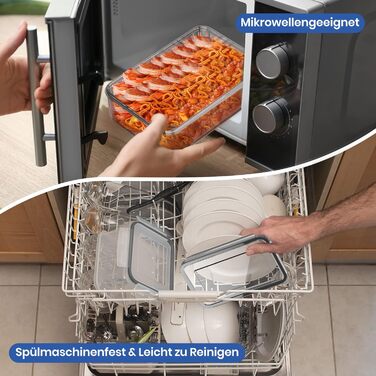 Набір контейнерів для зберігання їжі 12 шт. з кришкою, BPA-Free, для кухні, холодильника, Meal Prep