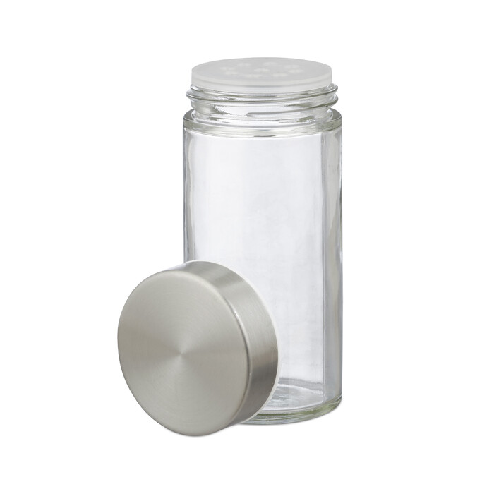 Relaxdays Hexagonal Spice Carousel with 16 Jars