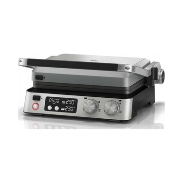 Електричний контактний гриль Braun MultiGrill 7 CG7044, сріблястий/сірий, 2000 Вт