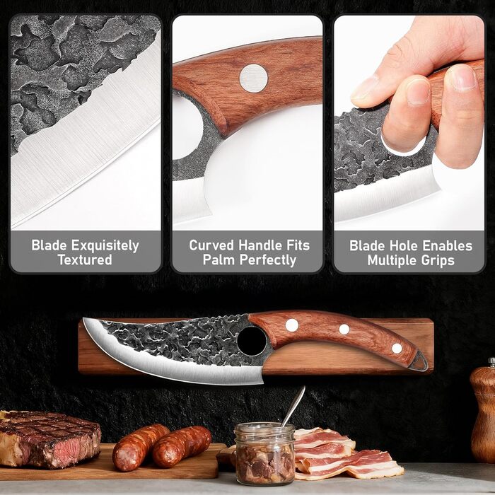 Набір професійних кухонних ножів з нержавіючої сталі - ідеальний подарунок для кухаря, чоловіка, батька на День Святого Валентина, День народження