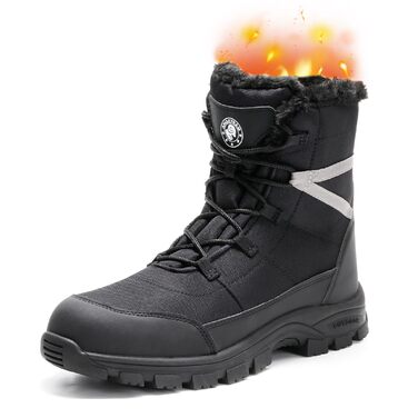 Зимові робочі черевики ANGRYRAM: тепла та безпечна модель для жінок та чоловіків (44 EU, чорний)