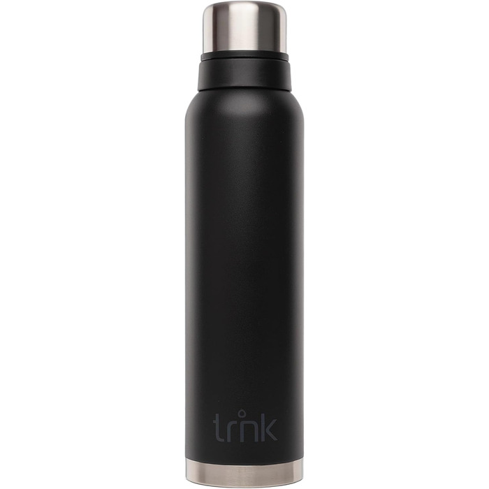 Термос Outdoor TRNK Polar 2 - 1600 мл, нержавіюча сталь, BPA-free, зберігає тепло 40 годин, з 2 чашками, для миття в посудомийній машині (лісовий зелений, матовий нічний чорний)