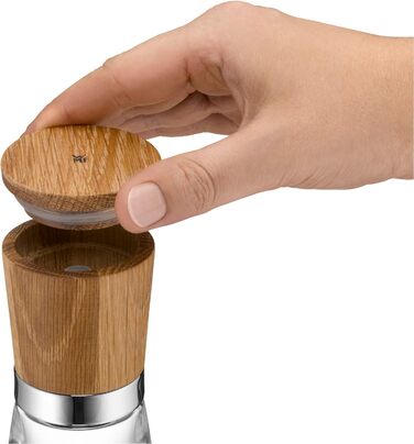 Набір для солі та перцю WMF Ceramill Nature (2 шт.), дерев'яна, без наповнювача, для солі, перцю, чилі, керамічний жорно, млин для спецій