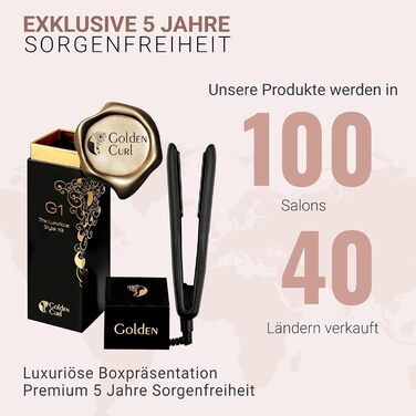 2-in-1 Hair Straightener & Curling Wand - Black G1 - 5 Year Worry-Free Guarantee
