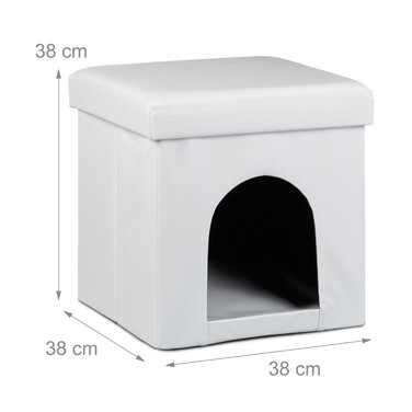 Relaxdays Dog Box Seat Stool