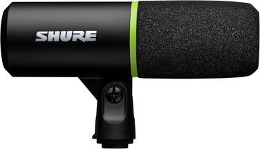 Shure MV6 USB Мікрофон для Ігор та Стрімінгу, Динамічний, USB-C, для PC Gamer та Стрімера