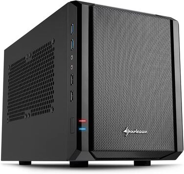 Sharkoon QB One: Компактний корпус ПК Mini-ITX, чорний, 2x USB 3.0/2.0