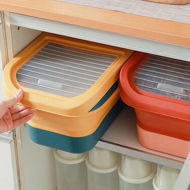 Контейнер для корму для собак, 15 кг, BPA-free, з кришкою-кляпкою, на колесах, великий, складний, для сухого корму