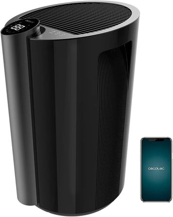 Зволожувач повітря Cecotec BigDry Series 2000: 750 мл/день, резервуар 0.6-2 л, 2 швидкості, 2 режими, радіус дії до 25 м², функція очищення. (2000 Essential), білий