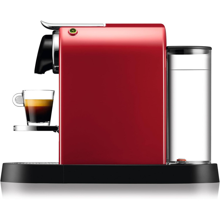 Кавова машина Krups Nespresso CitiZ XN7415, капсульна, 1260 Вт, 19 бар, резервуар 1 л, червона