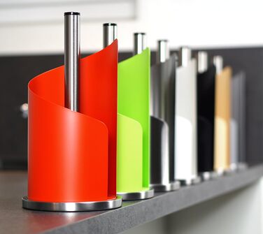 stardis Stainless Steel Matte Finish Kitchen Towel Holder, H 30 Ø15 cm, Roll Holder, Paper Roll Holder for Kitchen Towel, Standing Holder, Fingerprint-Proof, Copper Matte