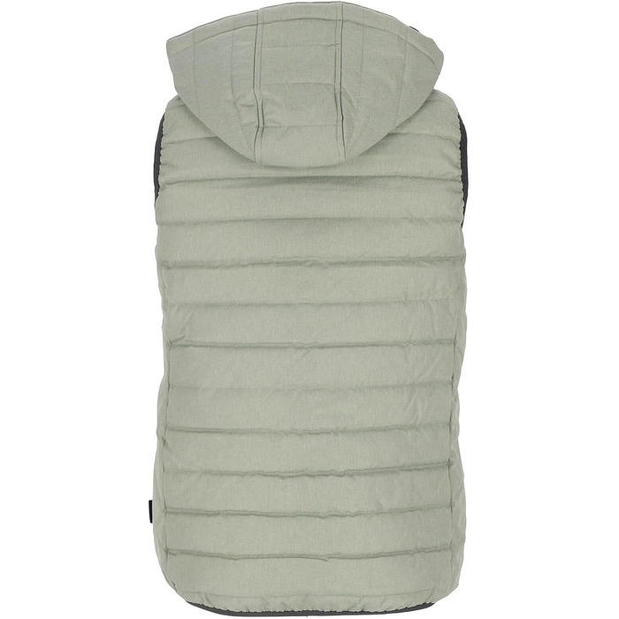 Степлена жилетка Blue Wave Nathalie з відстібною капюшоном - жіноча жилетка з ефектом меланжу (50, schilf)