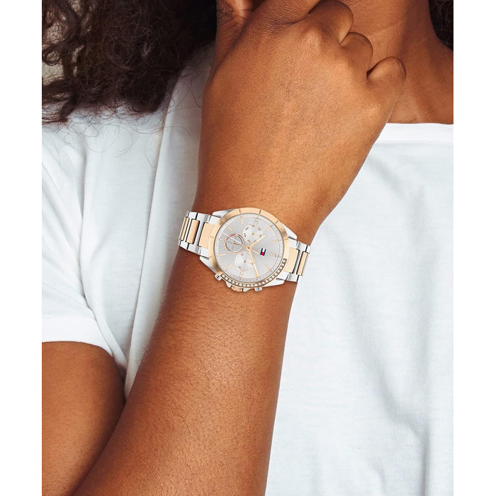 Годинник Tommy Hilfiger для жінок з кварцовим механізмом та сталевим браслетом (золотий або срібний)