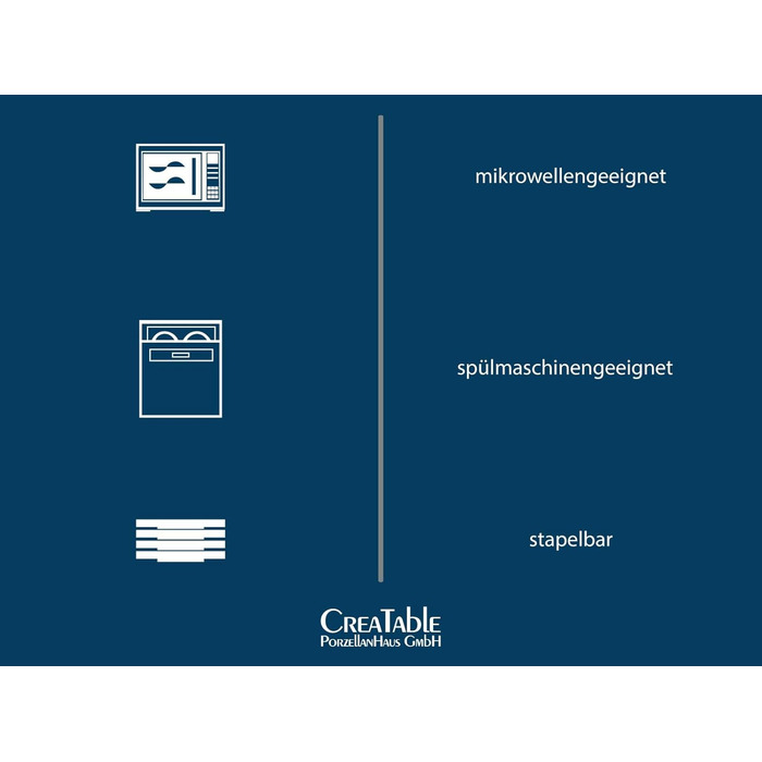 CreaTable Набір посуду 16 частин Nature Collection, керамічний сервіз, для посудомийної машини та мікрохвильової печі