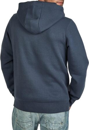 Чоловіче худі riverso Regular Fit RIVArmin з капюшоном та принтом, темно-сіре (Navy-anthracite)