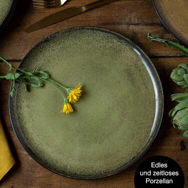 Набір посуду Moritz & Moritz VIDA на 12 осіб (36 предметів) - сучасний сервіз з порцеляни, стійкий до подряпин, для мікрохвильової печі та посудомийної машини, обідній сервіз, тарілки (6 шт.)