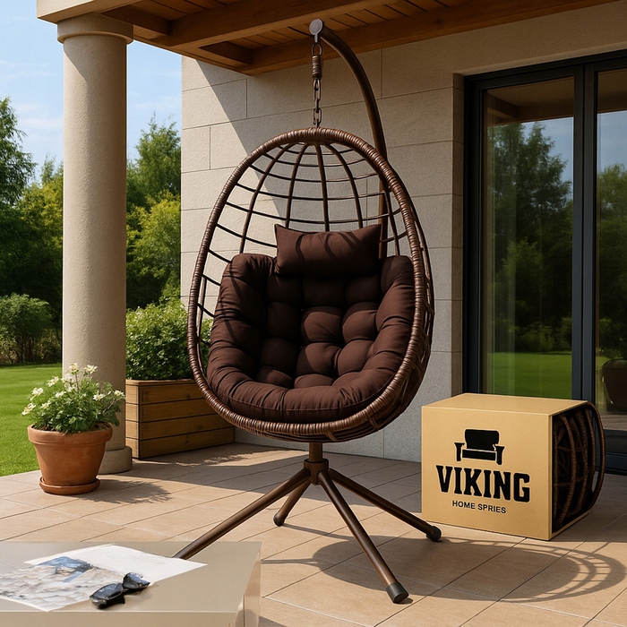 Підвісне крісло-гойдалка Viking, підлогова стійка, 82 см, до 120 кг