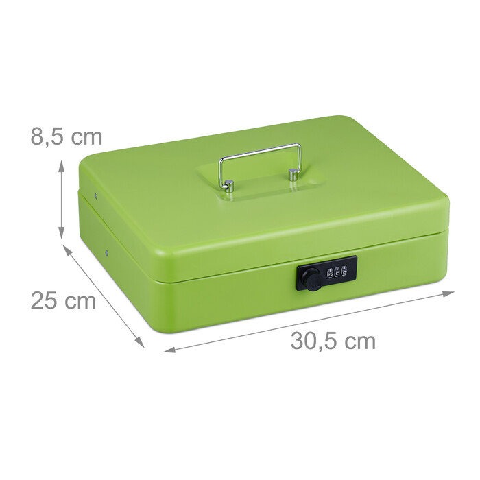 Relaxdays Cash Box Комбінація номерів Євро