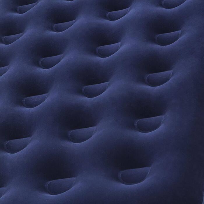 Надувний матрац Bestway 67001E двоспальний, флокований, синій, з поліестеру