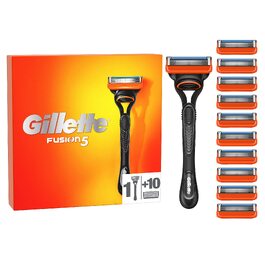 Бритва Gillette Fusion 5 для чоловіків з 11 смінними касетами (5 лез), набір