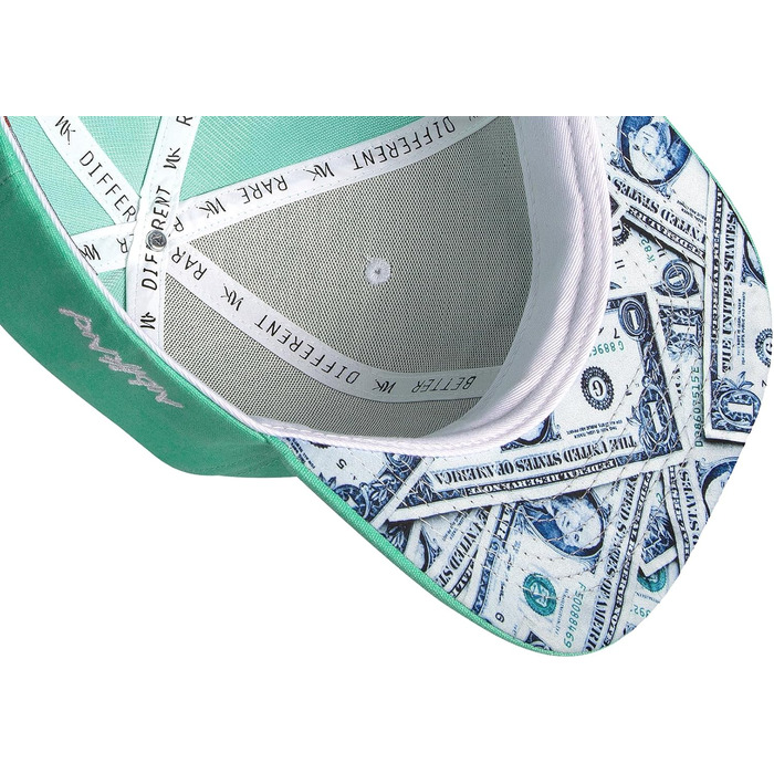 Кепка Nebelkind Snapback для чоловіків та жінок, універсальний розмір, регульована, унісекс, якісна бейсболка в стилі streetwear, ретро білий (м'ятний)