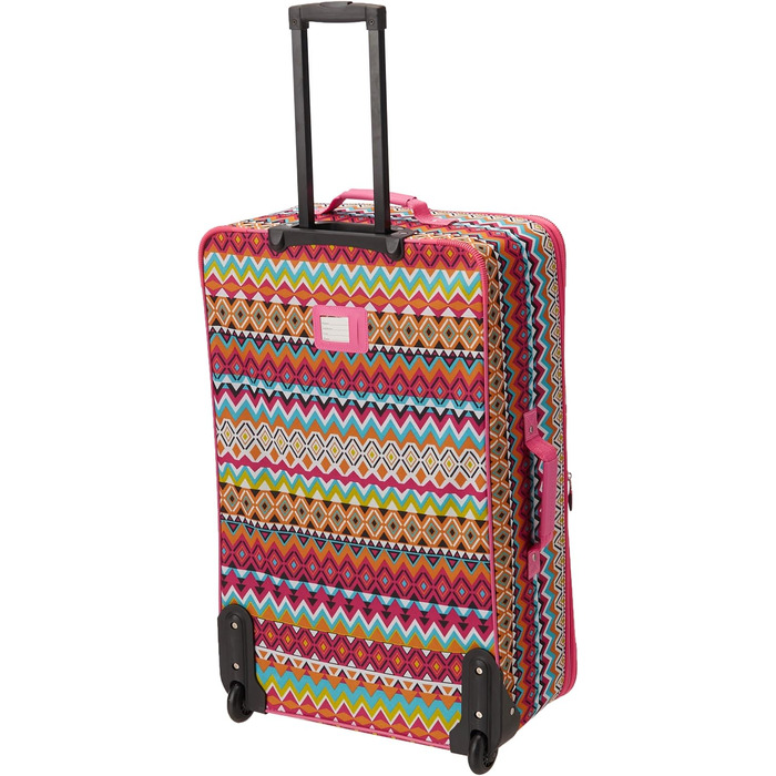 Набір валіз Rockland Escape Softside, 4 шт. (14/19/24/28 дюймів), племінний стиль