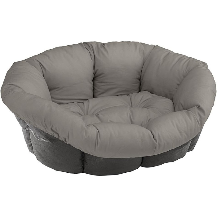 Крісло-лежанка для собак та котів Ferplast SOFA 'CUSHION' - 8 подушок, сірий, 85x62x28,5 см
