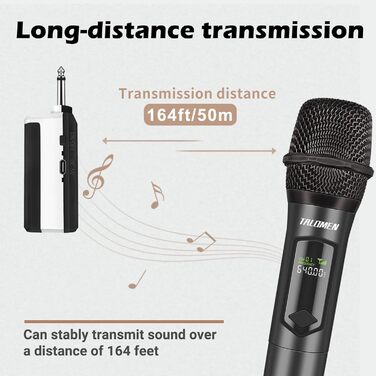 Мікрофон бездротовий K60-2 Grey - комплект з 2 шт. для DJ, співу, промов, вечірок, весіль, сцени